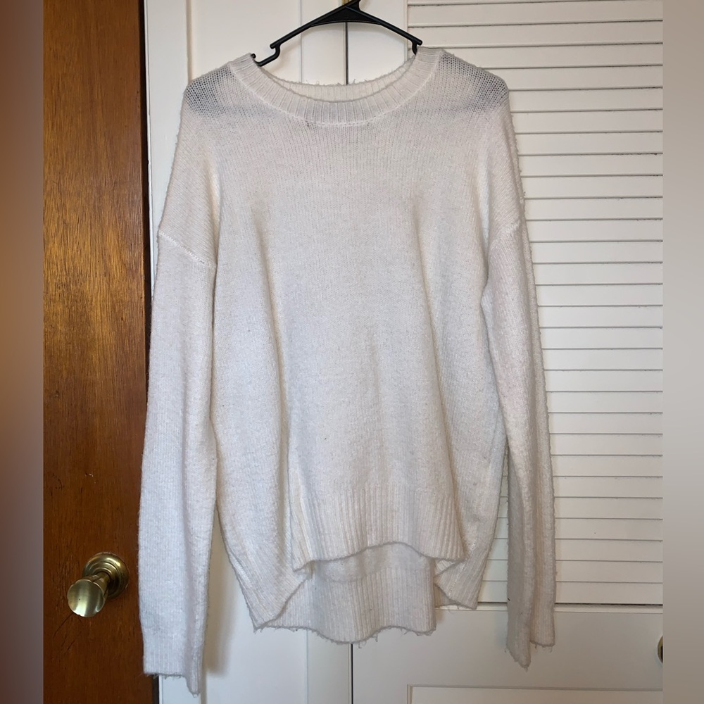 Plain White Sweater